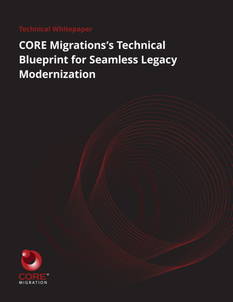 CORE Migrations’s Technical Blueprint for Seamless Legacy Modernization book cover